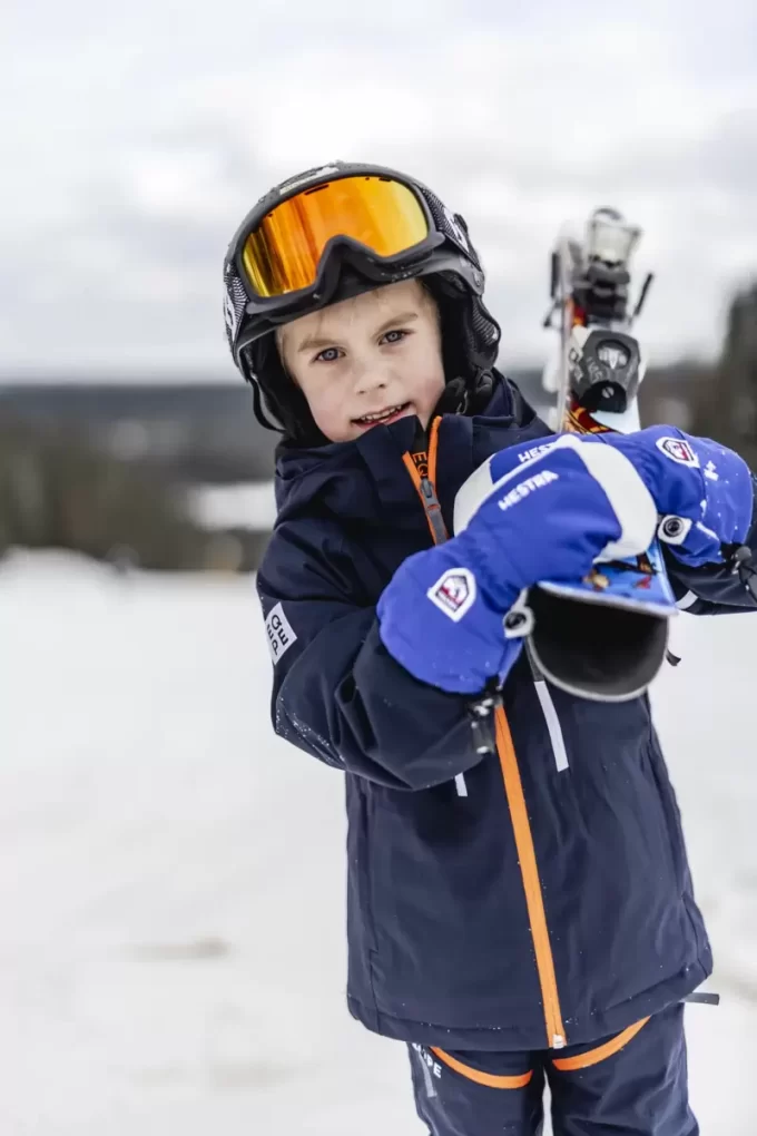 Army læder heliski juniorhandske