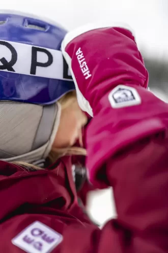 Army læder heliski juniorhandske