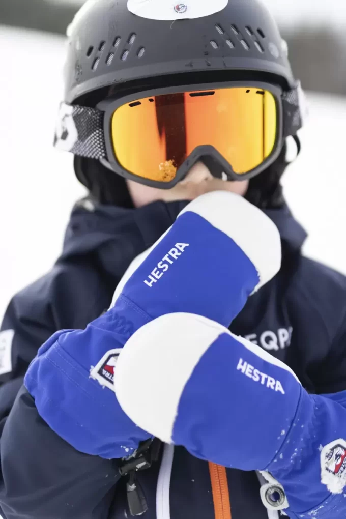 Army læder heliski juniorhandske