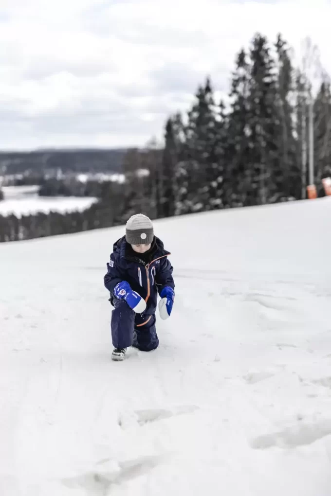 Army læder heliski juniorhandske