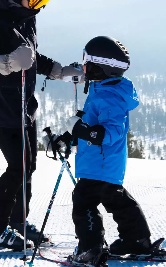 Army læder heliski juniorhandske