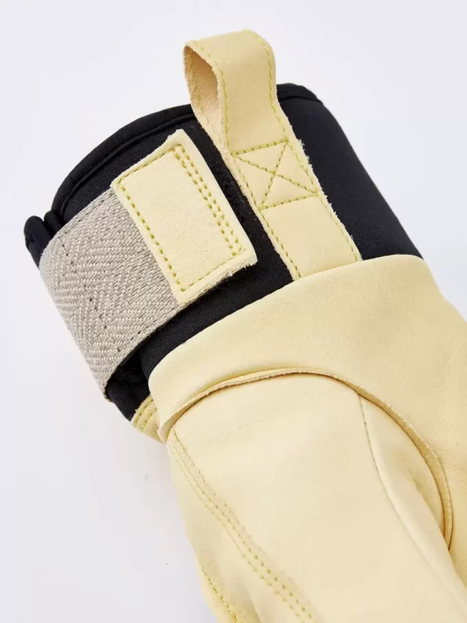 Army læder uld frotté handske