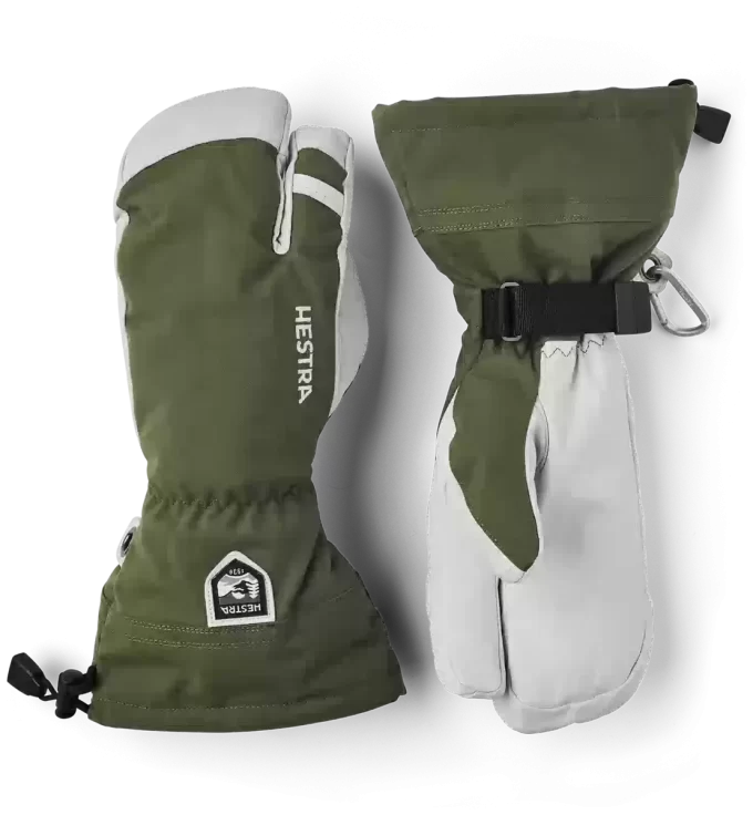 Army Leather Heli Ski 3-finger