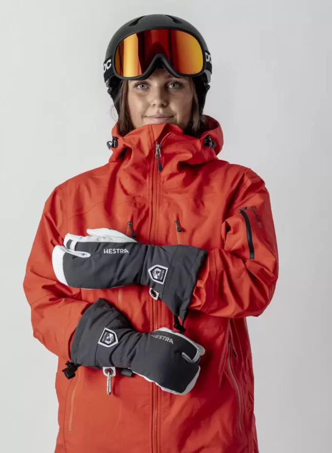 Army Leather Heli Ski 3-finger