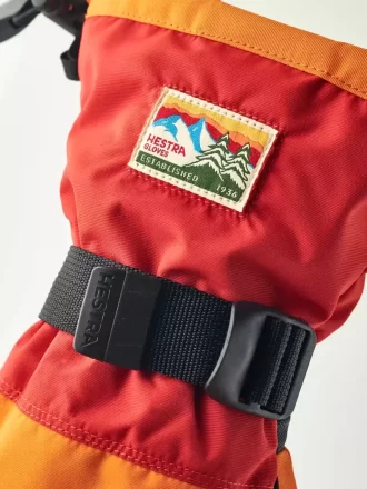 Hestra Elisabeth Orange / Lys rød