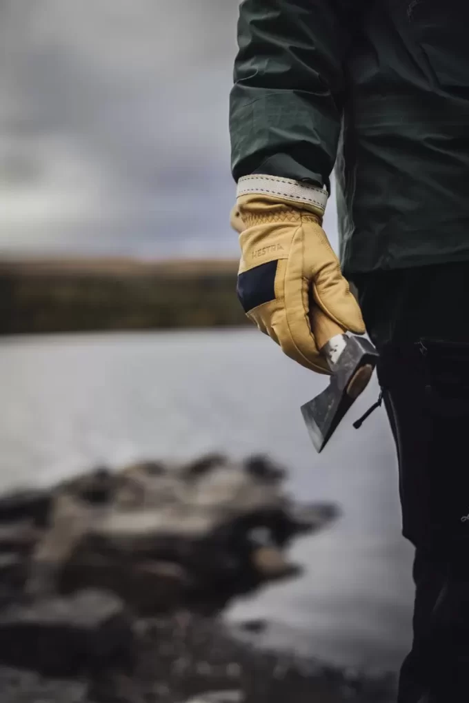 Hestra Njord Navy & naturlig brun